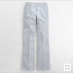 JCrew seersucker trousers